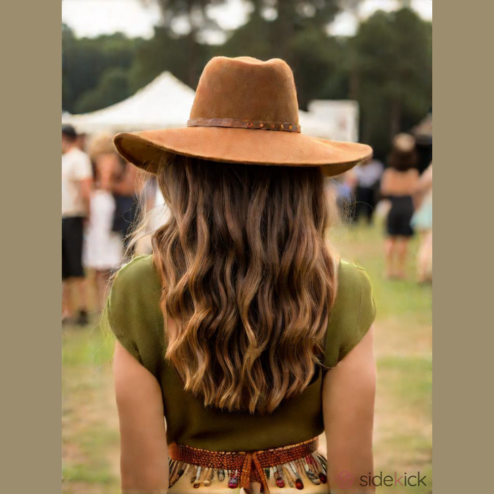 Free People Brown Unisex Hat OS